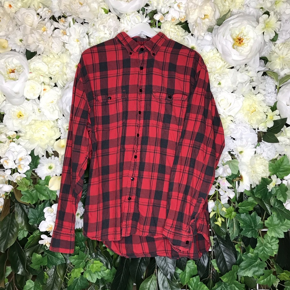 Red & Black Plaid Flannel from the Gap